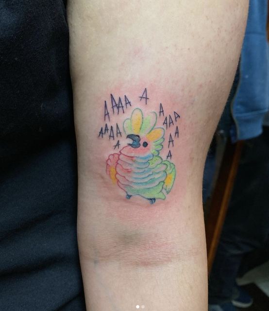 Bird tattoo by Deadpigeon (color)