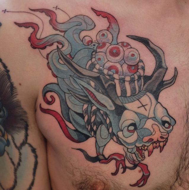 Creature tattoo by Deadpigeon (color)
