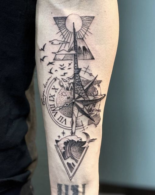 Detailed tattoo by Deadpigeon (black & grey)