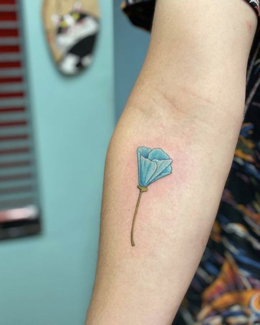 Flower tattoo by Deadpigeon (color)