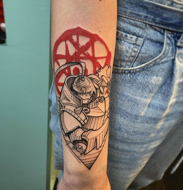 Full Metal Alchemist tattoo by Deadpigeon (color)