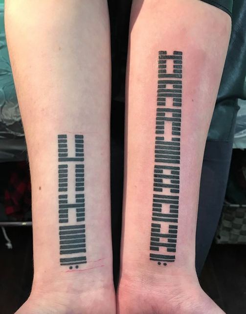 Patterns tattoo by Deadpigeon (black & grey)