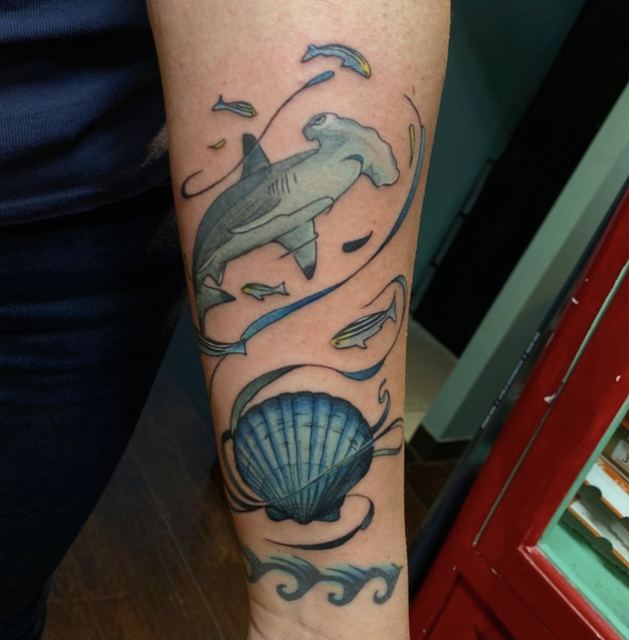 Sea tattoo by Deadpigeon (color)