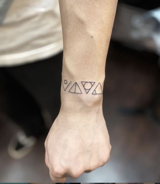 Symbols tattoo by Deadpigeon (black & grey)